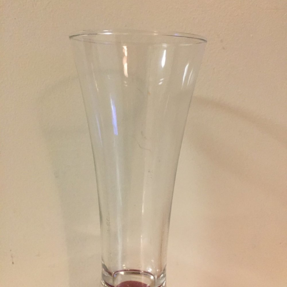 8  7" Tall Clear beer glass.